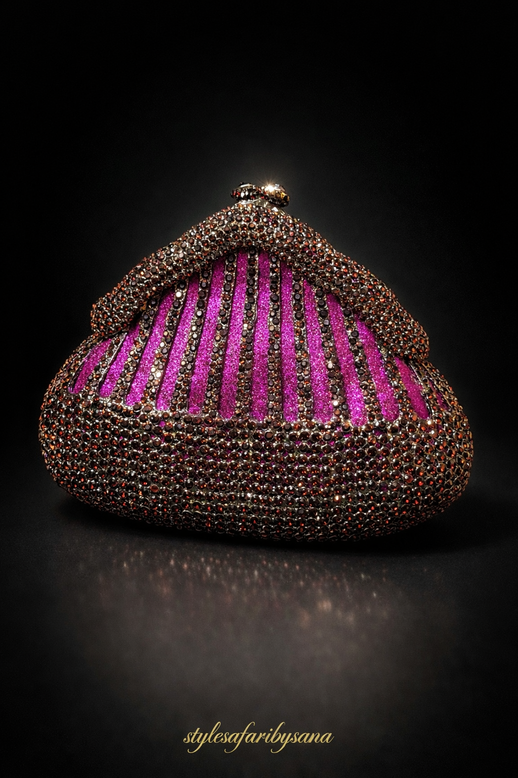 ✨ Luxury Imported Swarovski Crystal Evening Clutch Bag for Weddings & Party Wear ✨