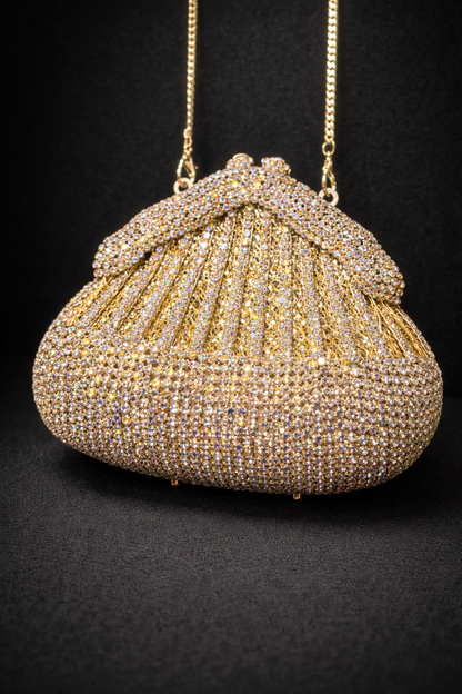 ✨ Luxury Imported Swarovski Crystal Evening Clutch Bag for Weddings & Party Wear ✨
