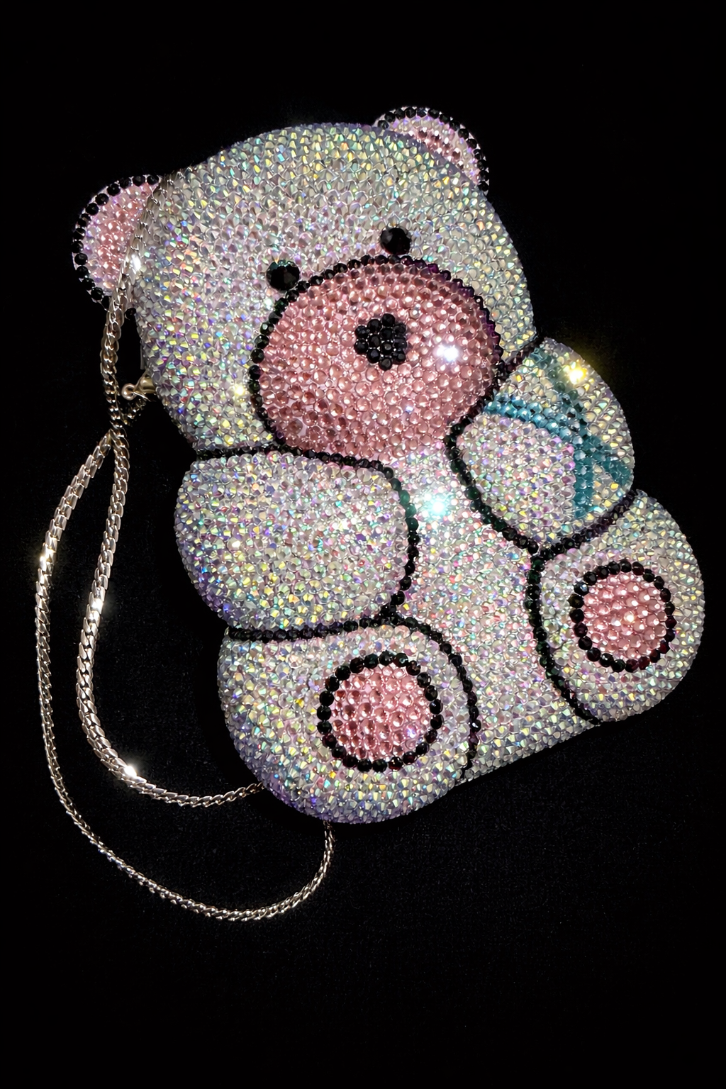 ✨ Premium Teddy Swarovski Clutch Bag
Luxury Party & Bridal Handbag for Women 💎