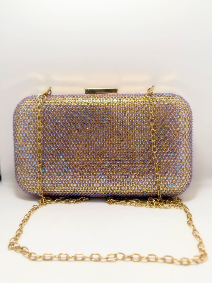 Ruby Sparkle Evening Clutch – Luxury Bling Party Bag