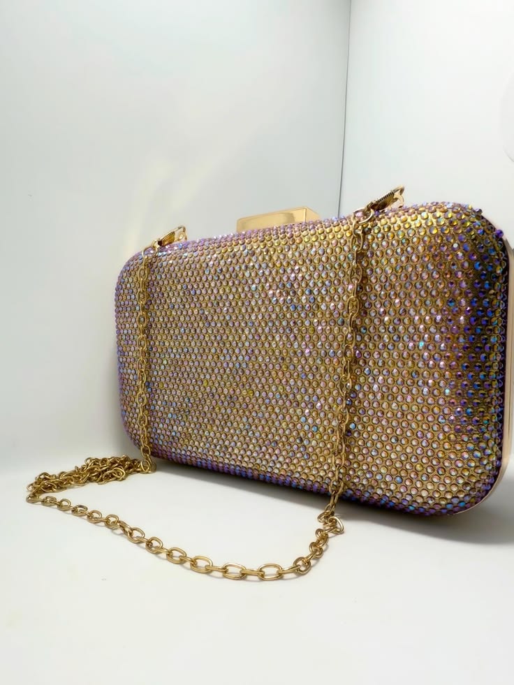 Ruby Sparkle Evening Clutch – Luxury Bling Party Bag