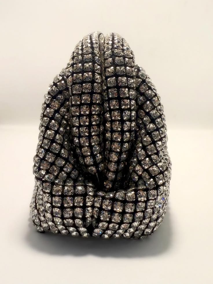 Luxury Bling Crystal Clutch Bag – Available in Blue, Silver & Gold