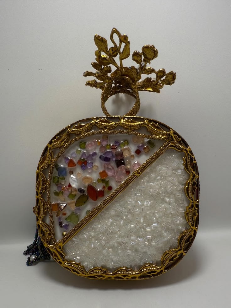 Royal Handmade Turkish Embroidered Luxury Evening Clutch Bag