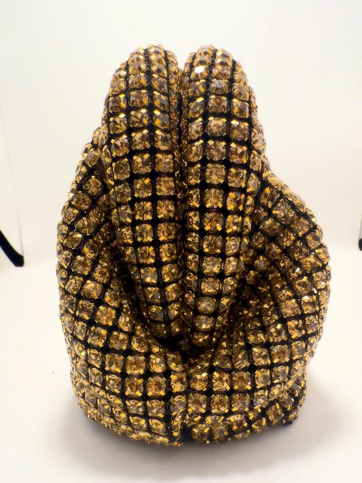 Luxury Bling Crystal Clutch Bag – Available in Blue, Silver & Gold